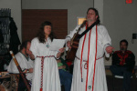Ian and Sue sing a praise offering
