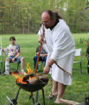 A.J. making ordination offerings