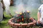 Burning the First Fruits Sacrifice