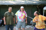 A.J. Demonstrating the Spear